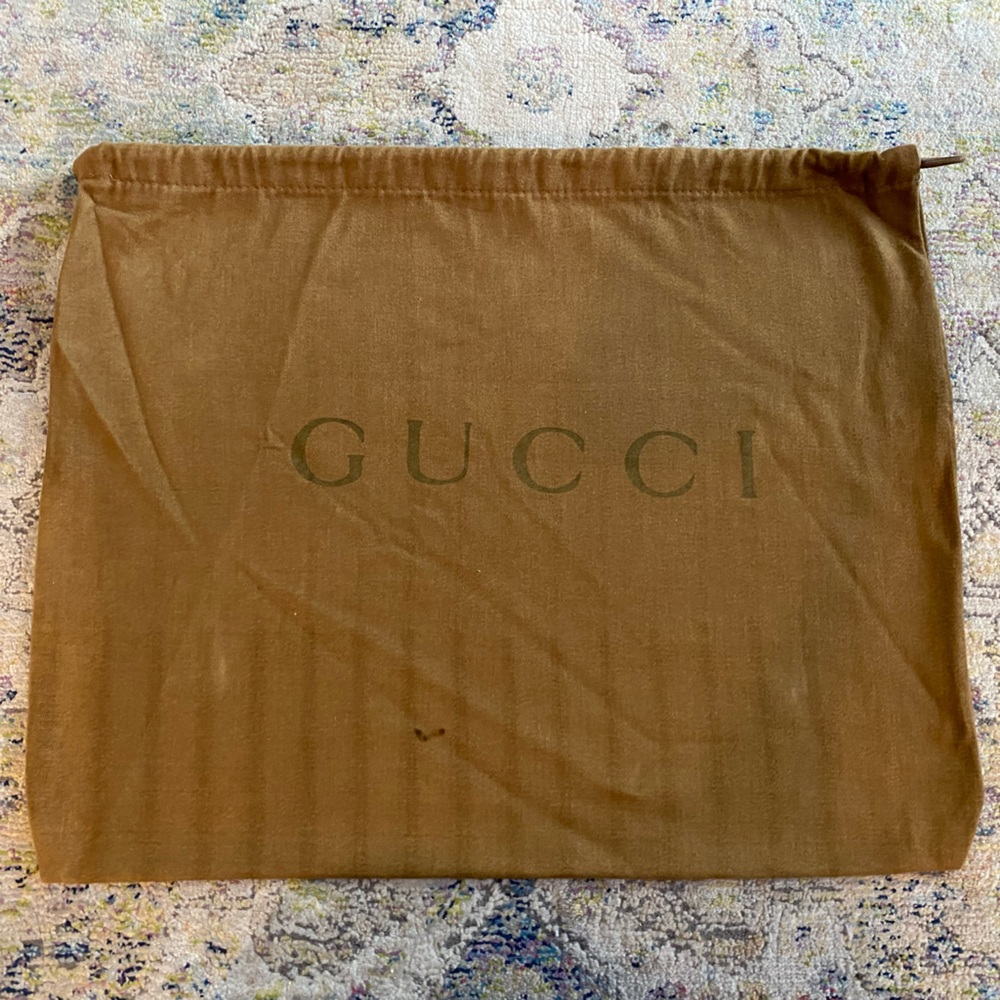 Large Gucci Brown Luxury Dust Bag 15x19”